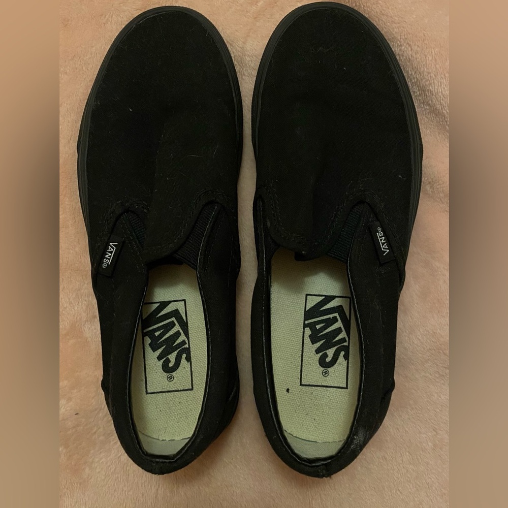 Vans Black Classic Slip-Ons